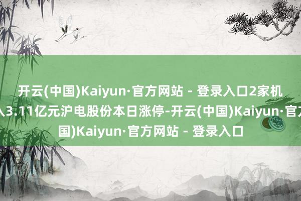 开云(中国)Kaiyun·官方网站 - 登录入口2家机构专用席位净买入3.11亿元沪电股份本日涨停-开云(中国)Kaiyun·官方网站 - 登录入口
